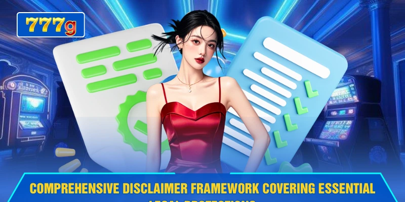 Comprehensive disclaimer framework covering essential legal protections