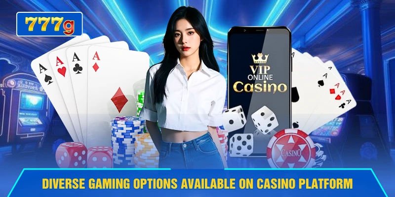 Diverse gaming options available on casino platform