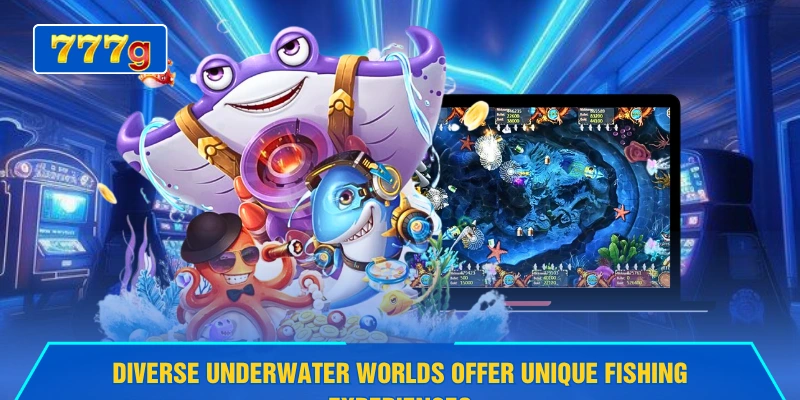 Diverse underwater worlds offer unique fishing experiences