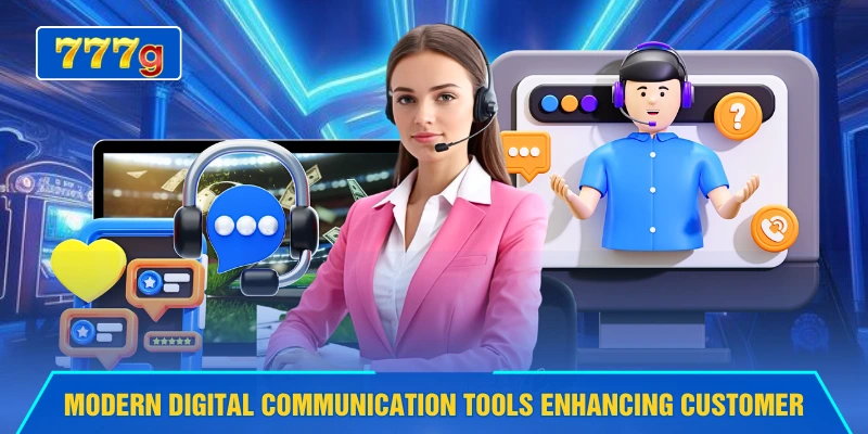 Modern digital communication tools enhancing customer