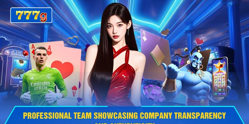 Professional team showcasing company transparency and authenticity