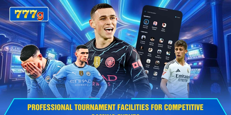 Professional tournament facilities for competitive gaming events