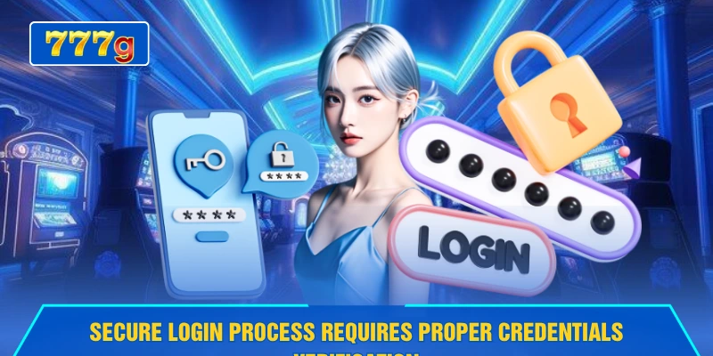 Secure login process requires proper credentials verification